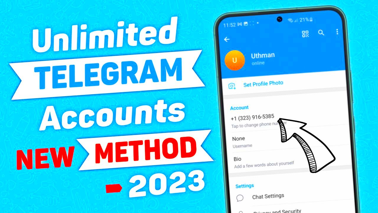 How To Create Unlimited Telegram Accounts 2023  Telegram Without Phone 