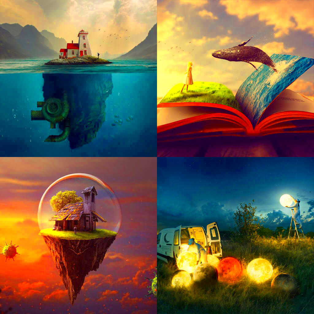 Fantasy View Photoshop Manipulation TutorialSpeed ArtLearning Screen 