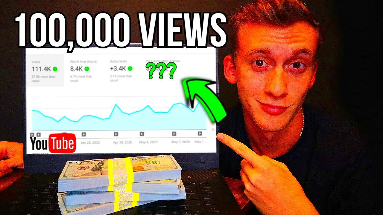 How Much YouTube Paid Me For 100000 Views Plus How to Increase Your 