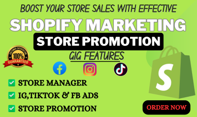 I Will Boost Shopify Marketing Sales for Your Ecommerce Store