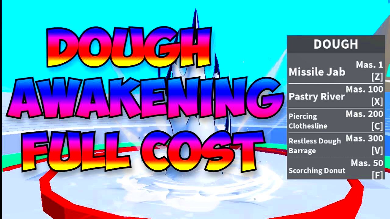 Fragments Cost For Awakening Dough Blox Fruit Update 17  YouTube