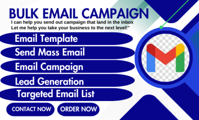 I Will Execute a High-Impact Bulk Email Campaign, Email Blast, and Validate Your Email List