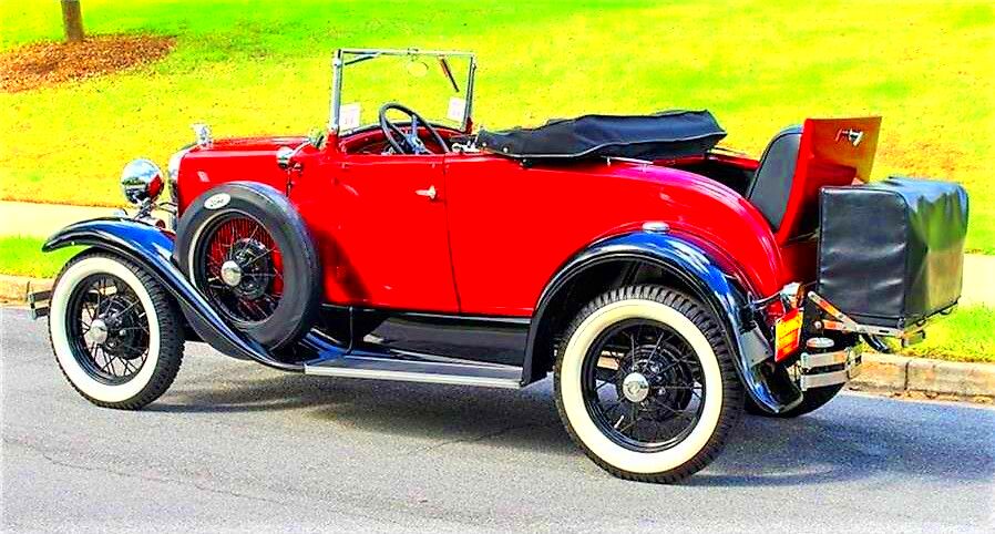 1930 Ford Model A rumbleseat roadster in restored condition  Ford 