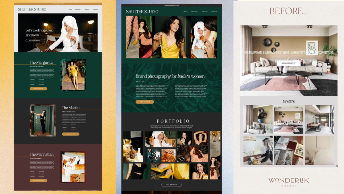 I Will Design, Redesign, and Customize Showit Websites, Templates, Photography, and Portfolios