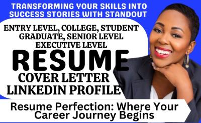 I Will Create Professional Resumes and CVs for Student Internships and College Graduates Seeking Entry-Level Positions