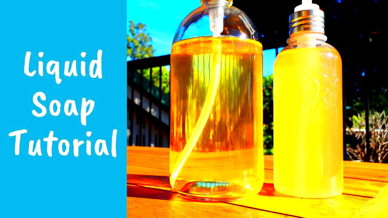 Liquid Soap Making Tutorial  Complete Process and Easy Beginner Recipe 