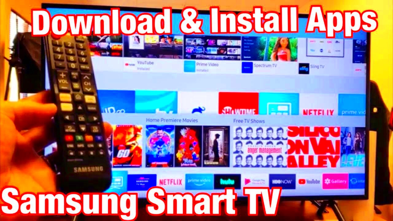 Samsung Smart TV How to Download  Install Apps  YouTube