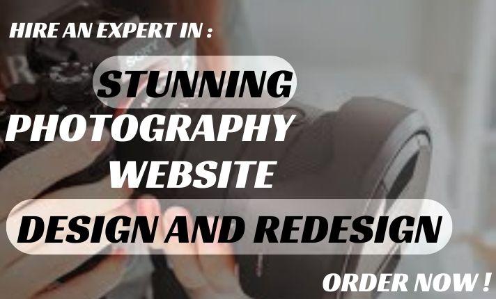 I Will Design Photography Website on Portfolio, Showit, and Pixieset with Online Booking