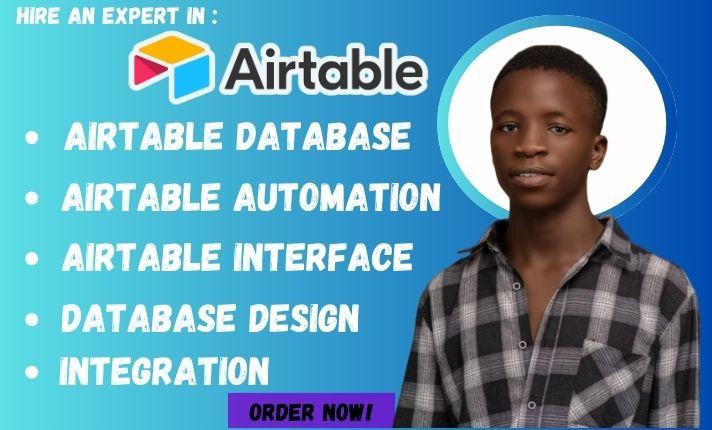 I Will Set Up Airtable, Airtable Database, Softr WebApp, Zapier, and Airtable Automation