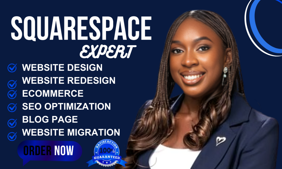 I Will Design, Redesign, and Create Beautiful Squarespace Websites