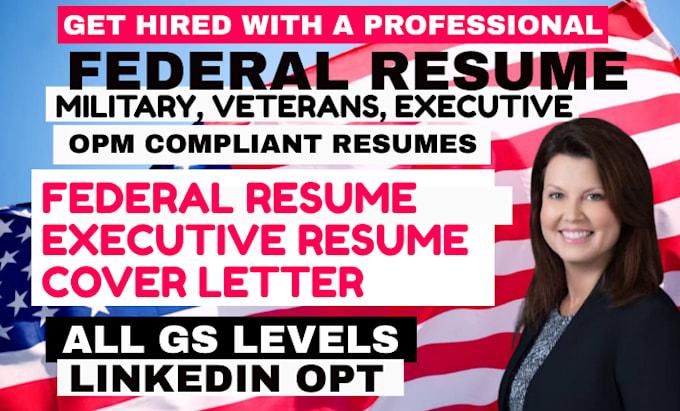 I Will Do Federal Resume Writing, Executive Resume & ATS Resume Writing for USAJobs