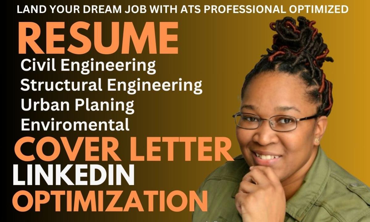 I Will Write You a Professional ATS Civil Engineer and Structural Resume