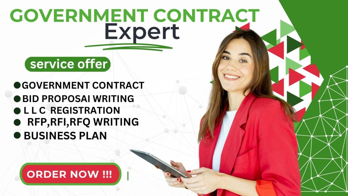 I Will Write Government Contracts Proposal, Bid Proposal Writing, RFQ, RFP Response