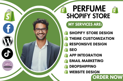 I Will Design a Stunning Perfume Shopify Store