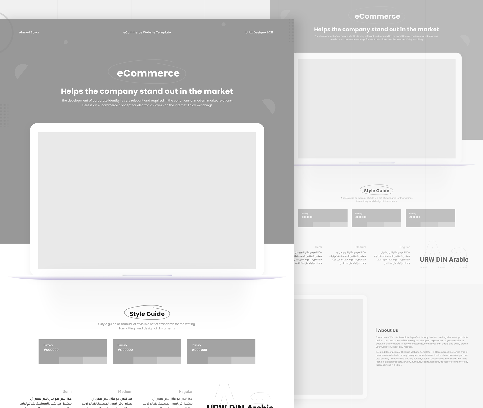 Free Behance Presentation Template 2  Behance