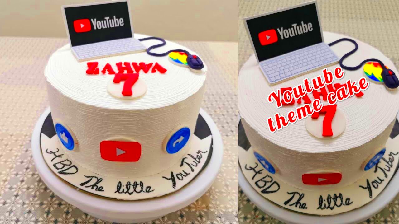 Youtube theme cake  Theme cake ideas How to make a Youtube Cake  YouTube