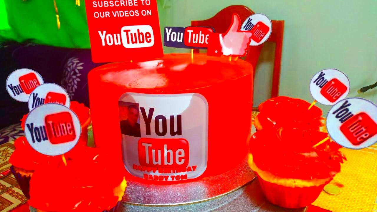 YOUTUBE THEME CAKE  HOW TO MAKE YOUTUBE CAKE DESIGN  YouTube