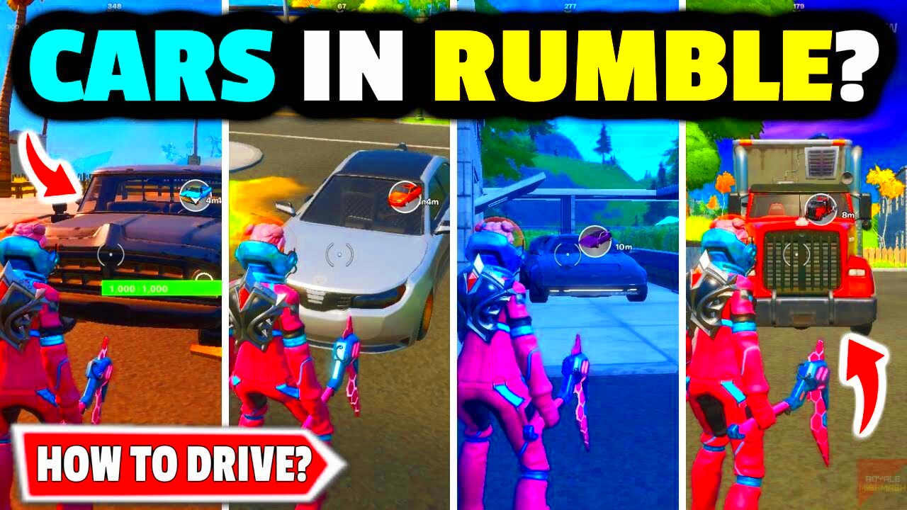 How to DRIVE cars in fortnite Are CARS in Team Rumble How to drive a 