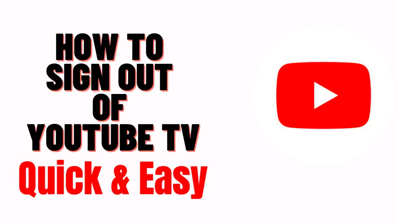 how to sign out of youtube tv 2024  YouTube