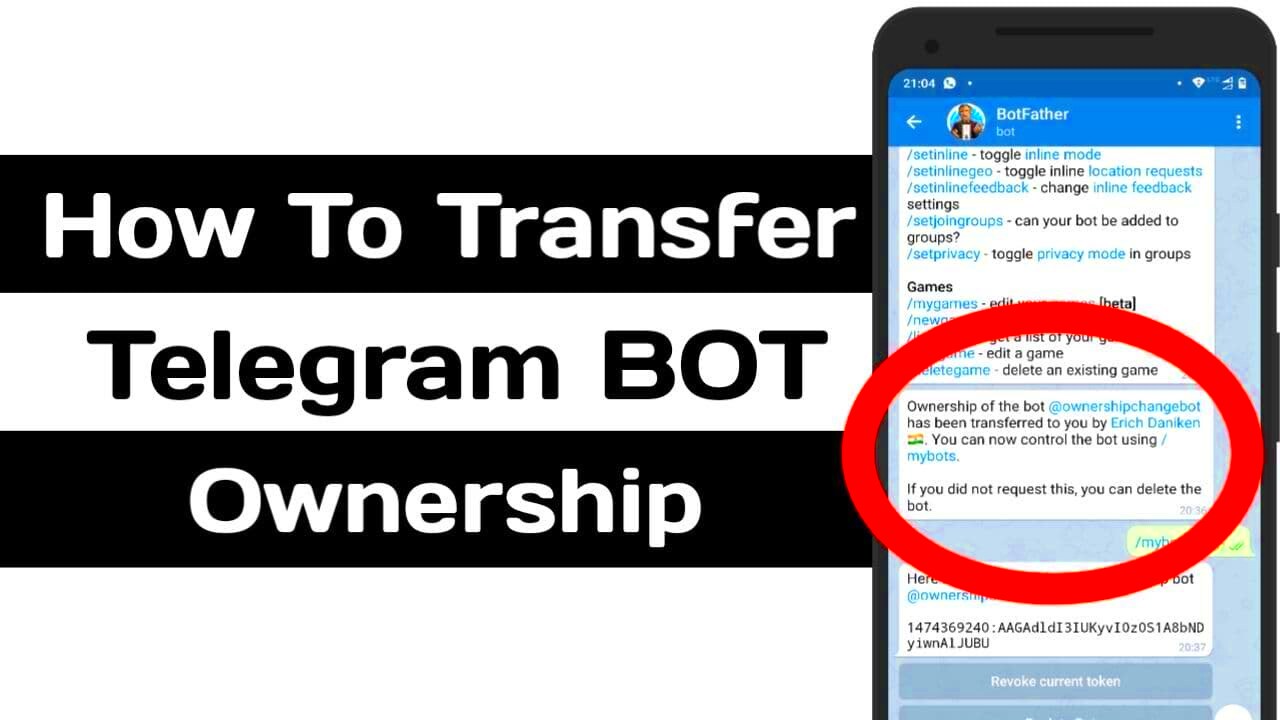 How To Transfer Telegram Bot Ownership To Another Account  YouTube