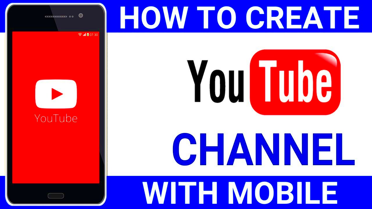 How to Create YouTube Channel from Mobile Phone step by step  Rapid 