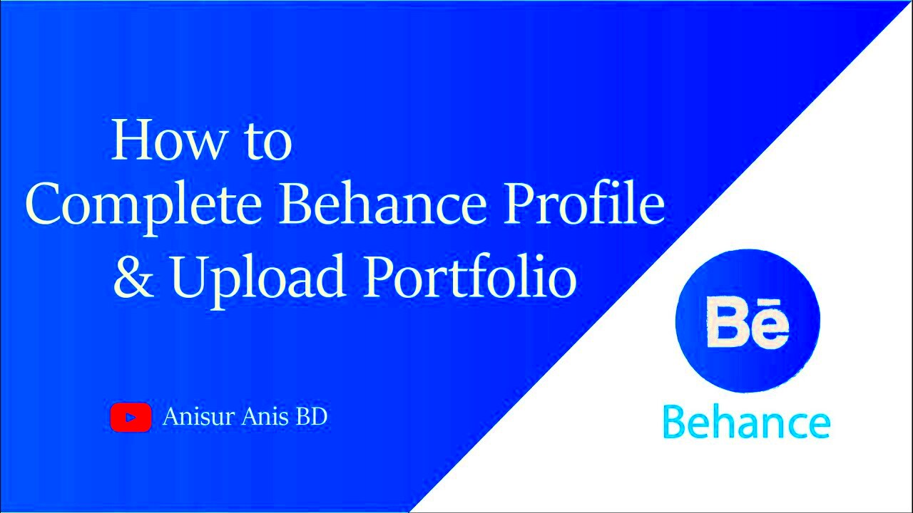 How to Complete Behance Profile 100  How to Upload Project on 