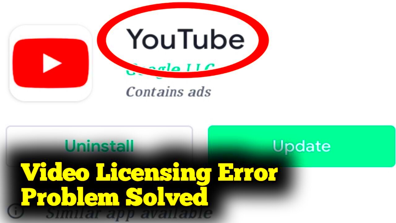 Fix YouTube Video Licensing Error Problem Solved  YouTube