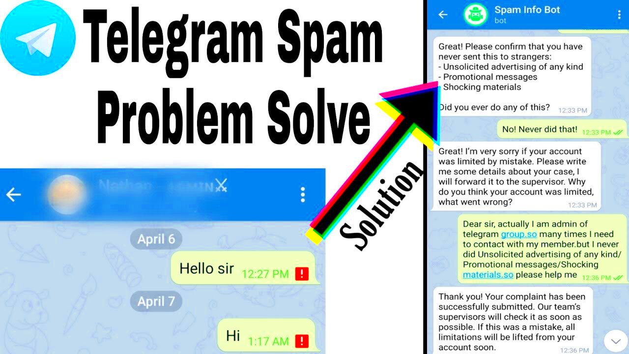 Telegram spam problem solution  How to telegram spam unlock  telegram 