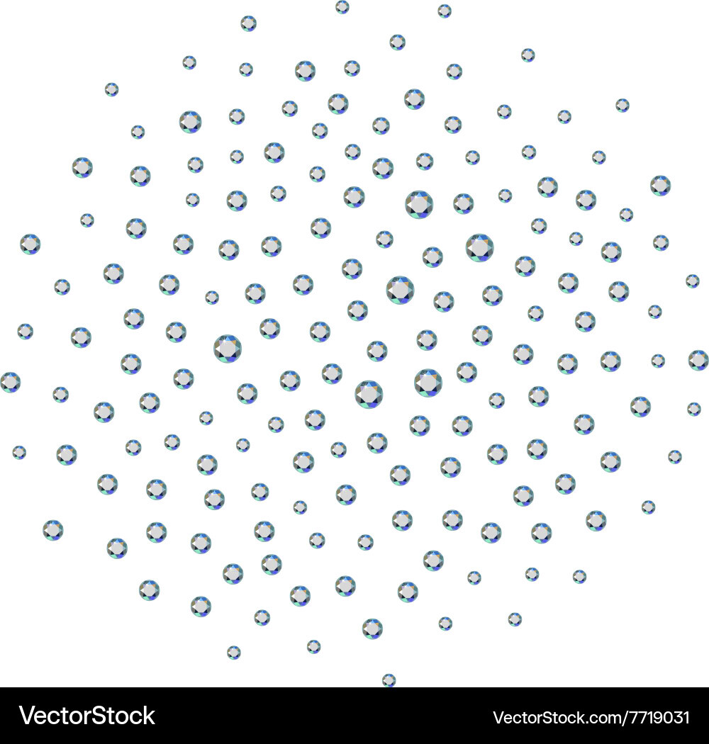 Scattered gems Royalty Free Vector Image  VectorStock