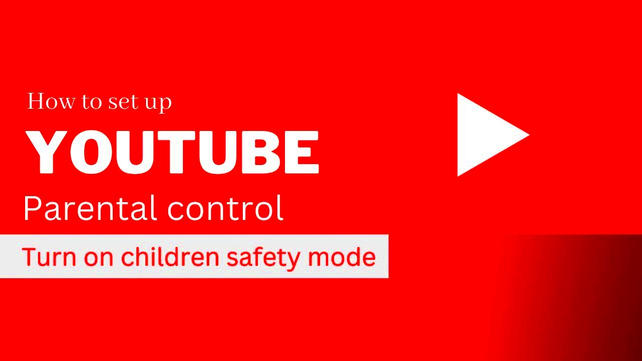 How to turn on parental control on YouTube Children safety youtube  