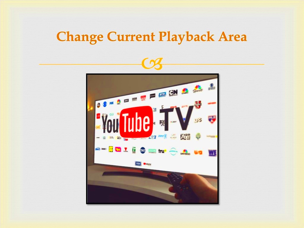 PPT  How to Change Current Playback Area on YouTube TV PowerPoint 