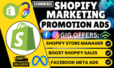 I Will Boost Shopify Sales with Marketing Promotion Ads & Manage Your Store