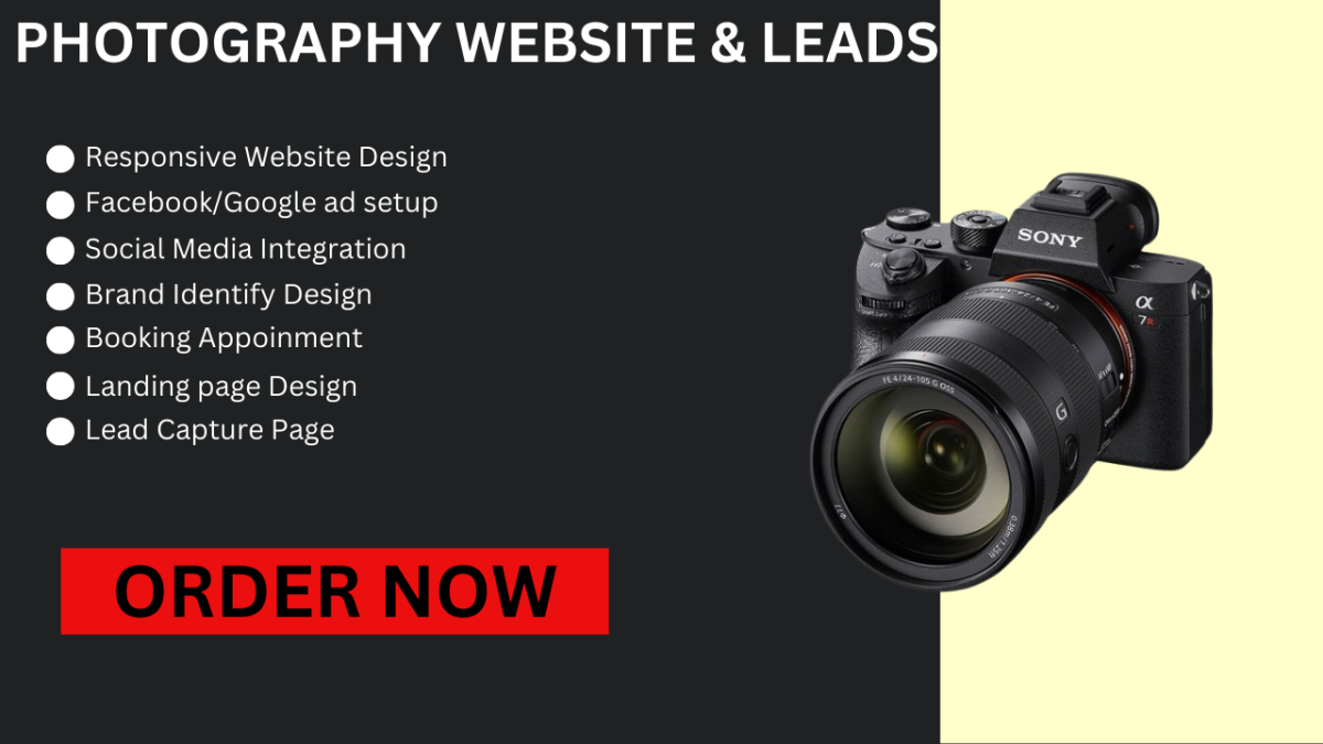 I Will Create GoDaddy Photography Website Design for Photographer