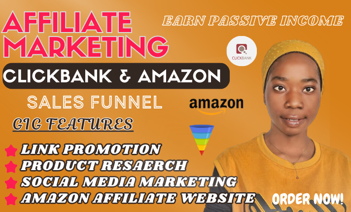 I Will Build an Autopilot ClickBank Affiliate Marketing Sales Funnel and Amazon Affiliate Website