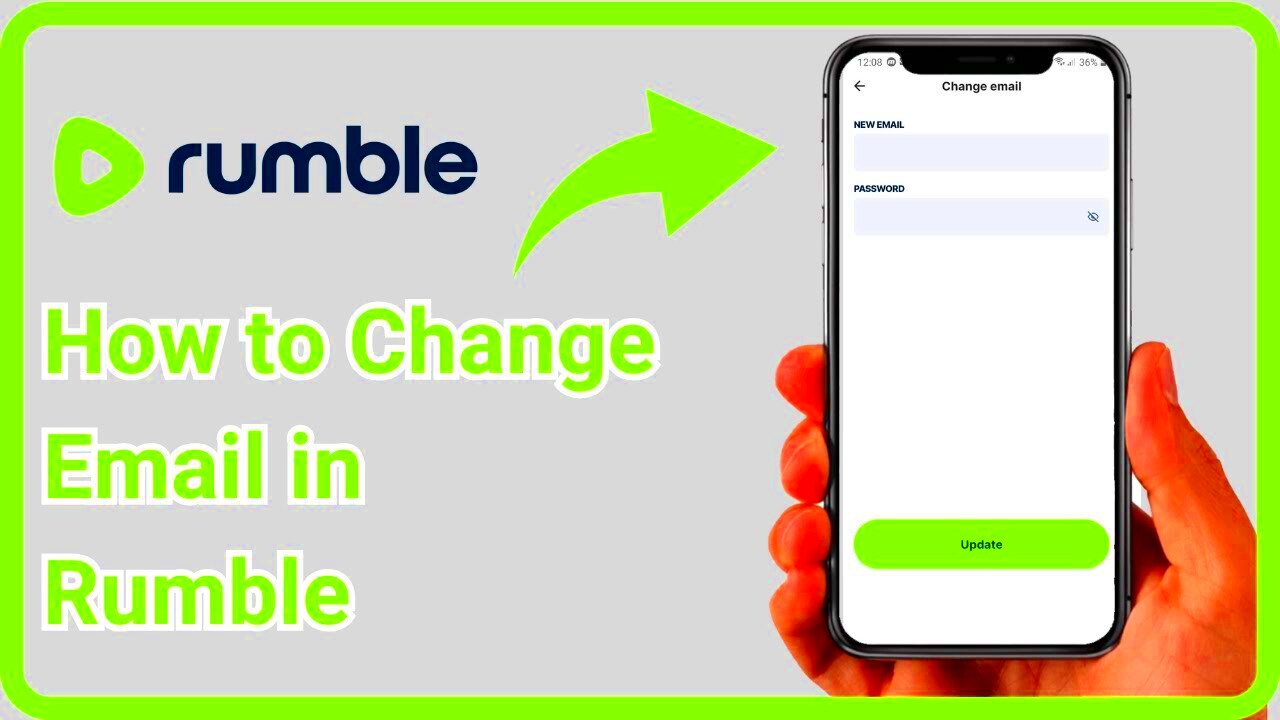 How to Change Email in Rumble App  YouTube