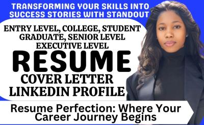 I Will Create Expert Resumes and CVs for College Graduates and Student Interns Aiming for Entry-Level Jobs