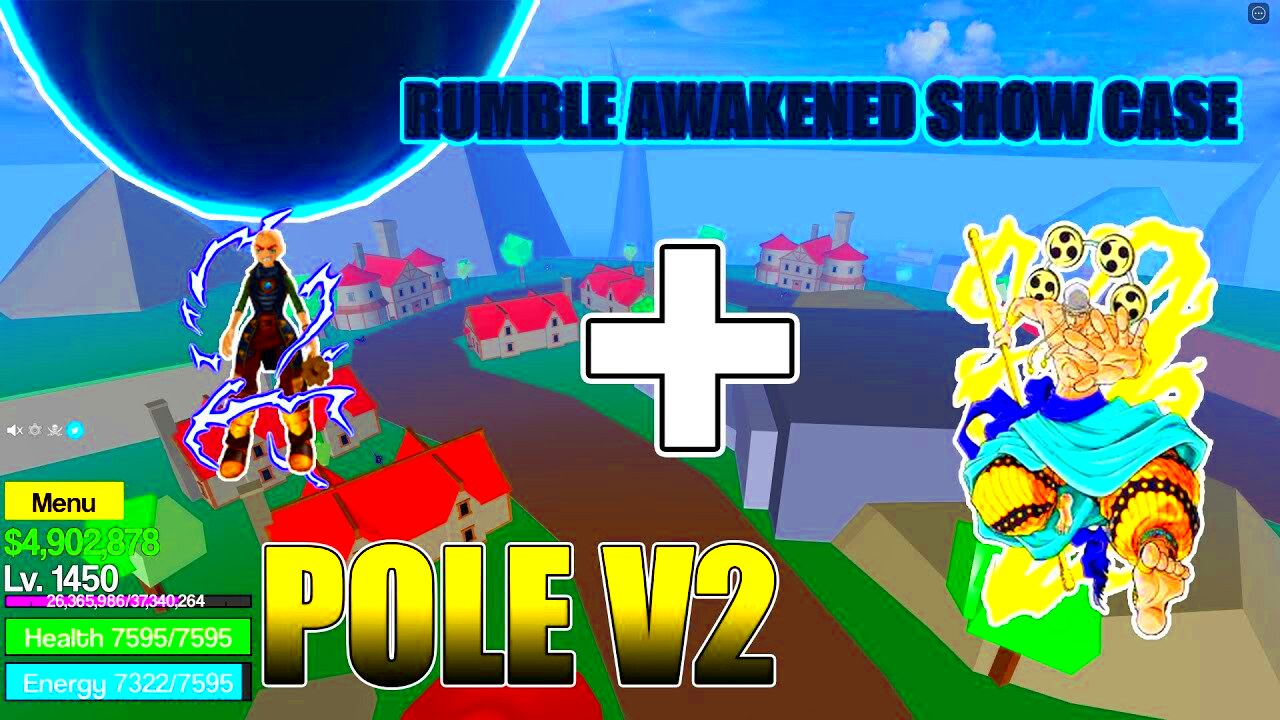 HOW TO GET POLE V2  FULL RUMBLE SHOWCASE  Update 14  Blox Fruits 