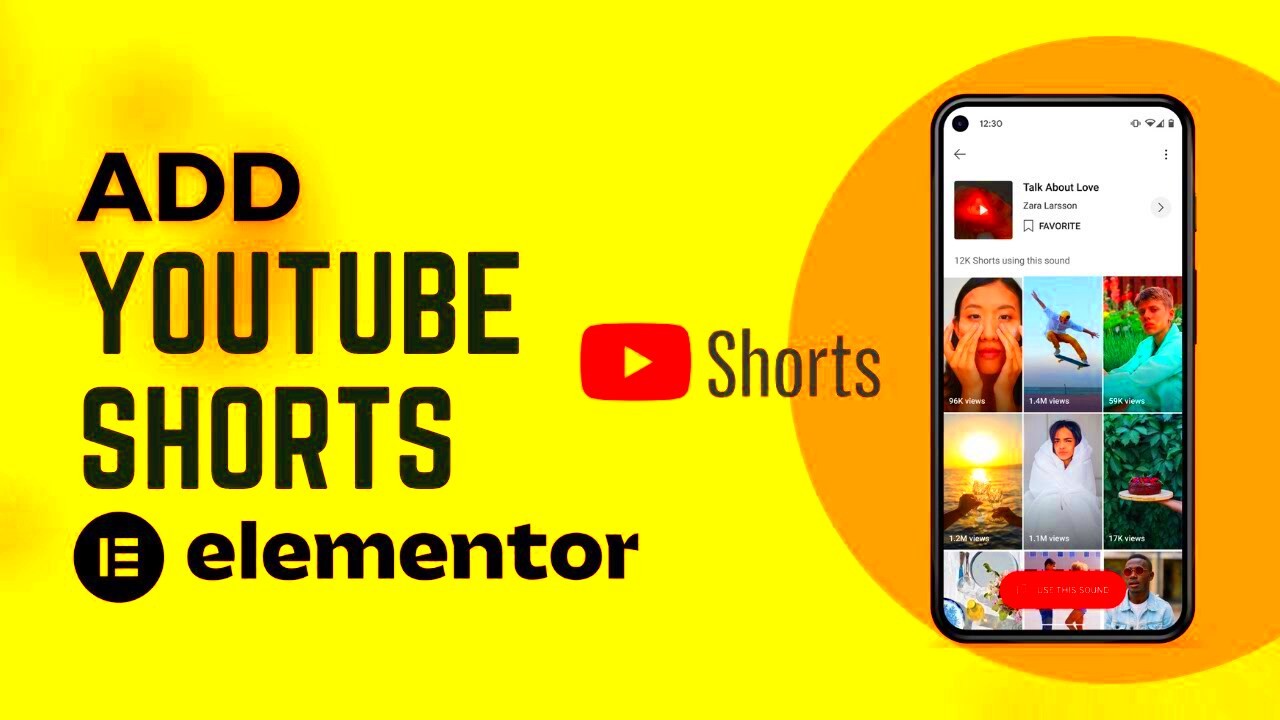 How to Add Youtube Shorts in WordPress using Elementor 2022  WordPress 