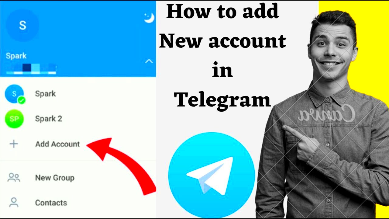 How to add new account in telegram  telegram  new account  add 