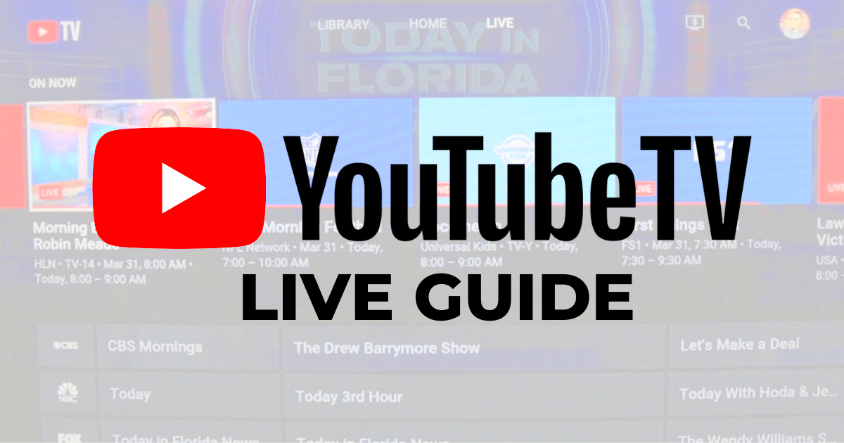 How to Use YouTube TVs Live Guide  Michael Saves