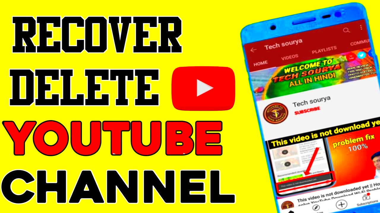 How to restore deleted YouTube channel  recover deleted youtube 