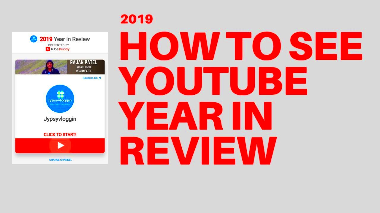 How to see YouTube year in review 2019  jypsyvloggin