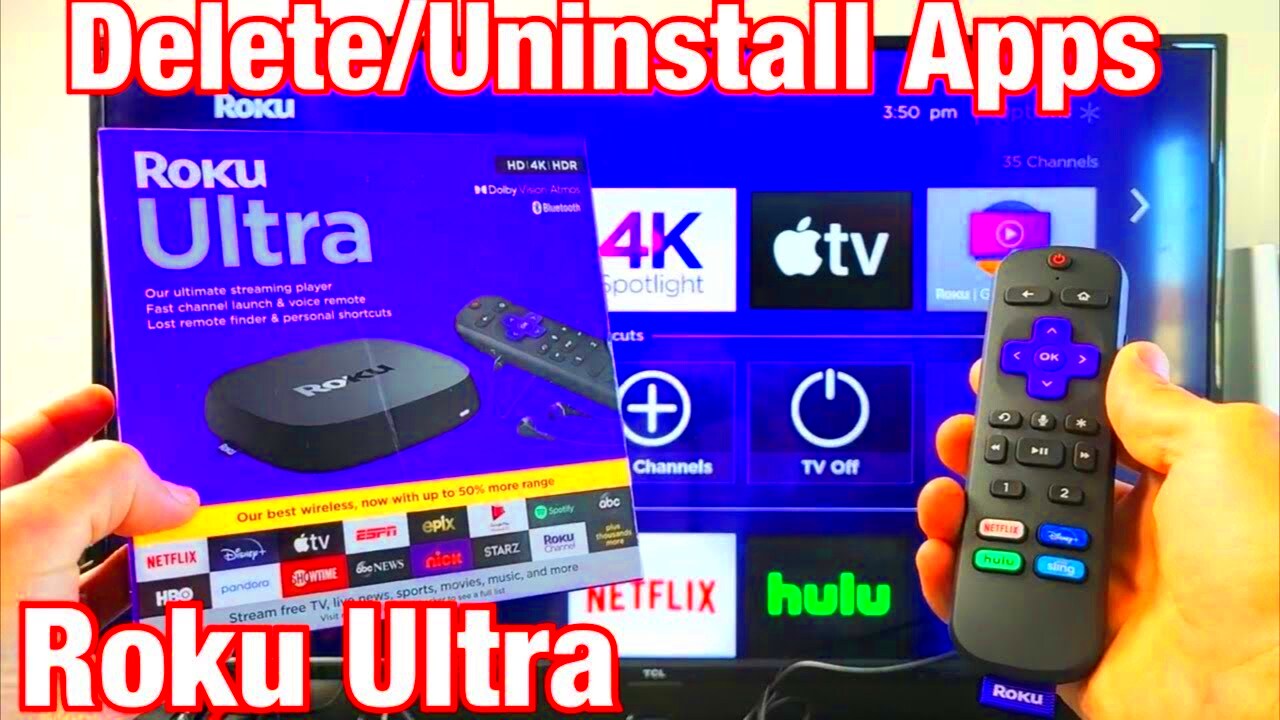 Roku Ultra How to DeleteUninstall Apps  YouTube