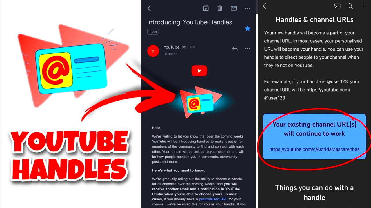 Introducing  YouTube handles  how to create YouTube handle  what is 