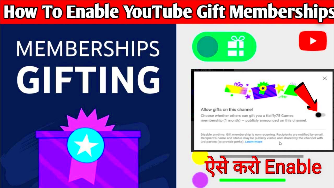 how to enable youtube gift memberships  youtube membership gifting  1 