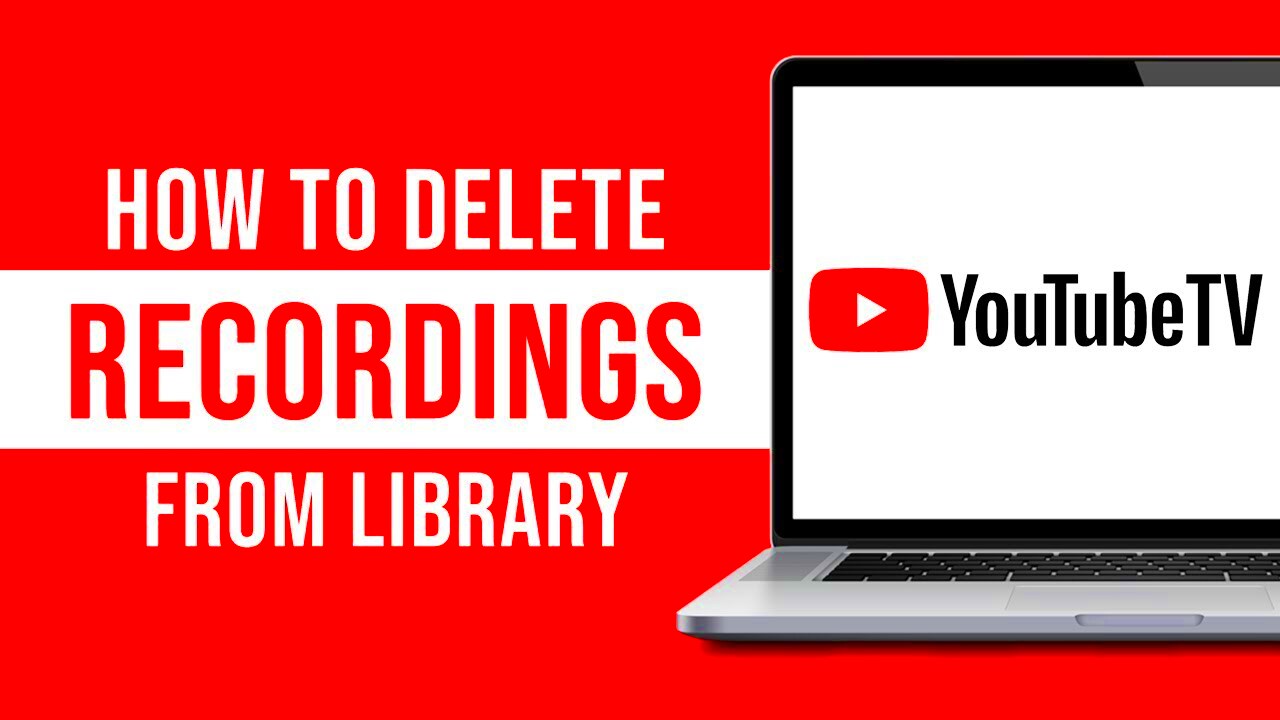 How to Delete Recordings from Library on YouTube TV Tutorial  YouTube