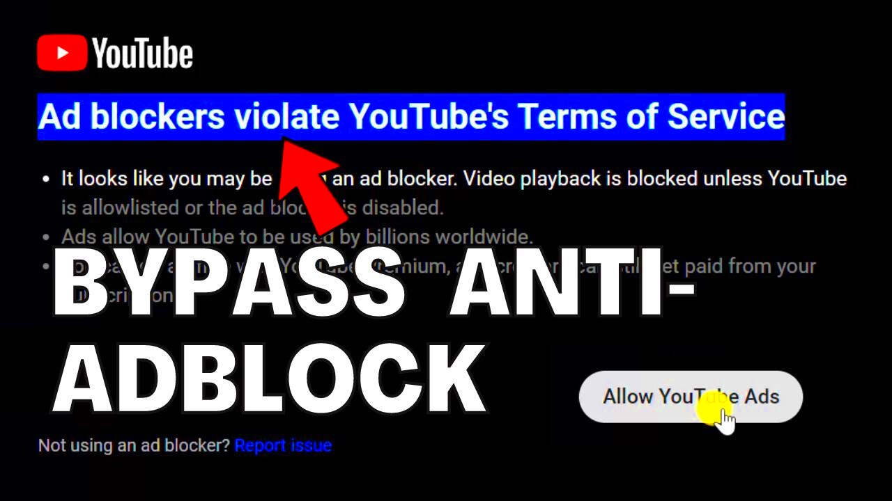 How to Bypass YouTube Adblock Detection  YouTube