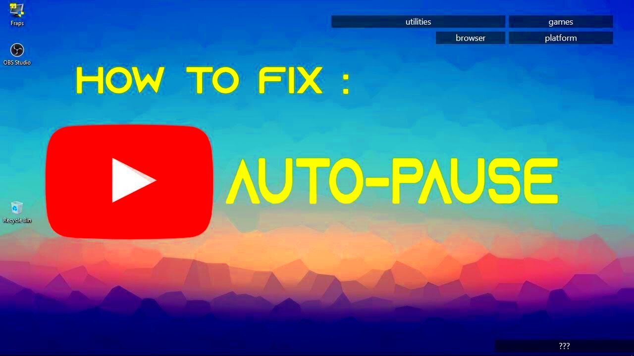 How to fix youtube automatic pause  YouTube