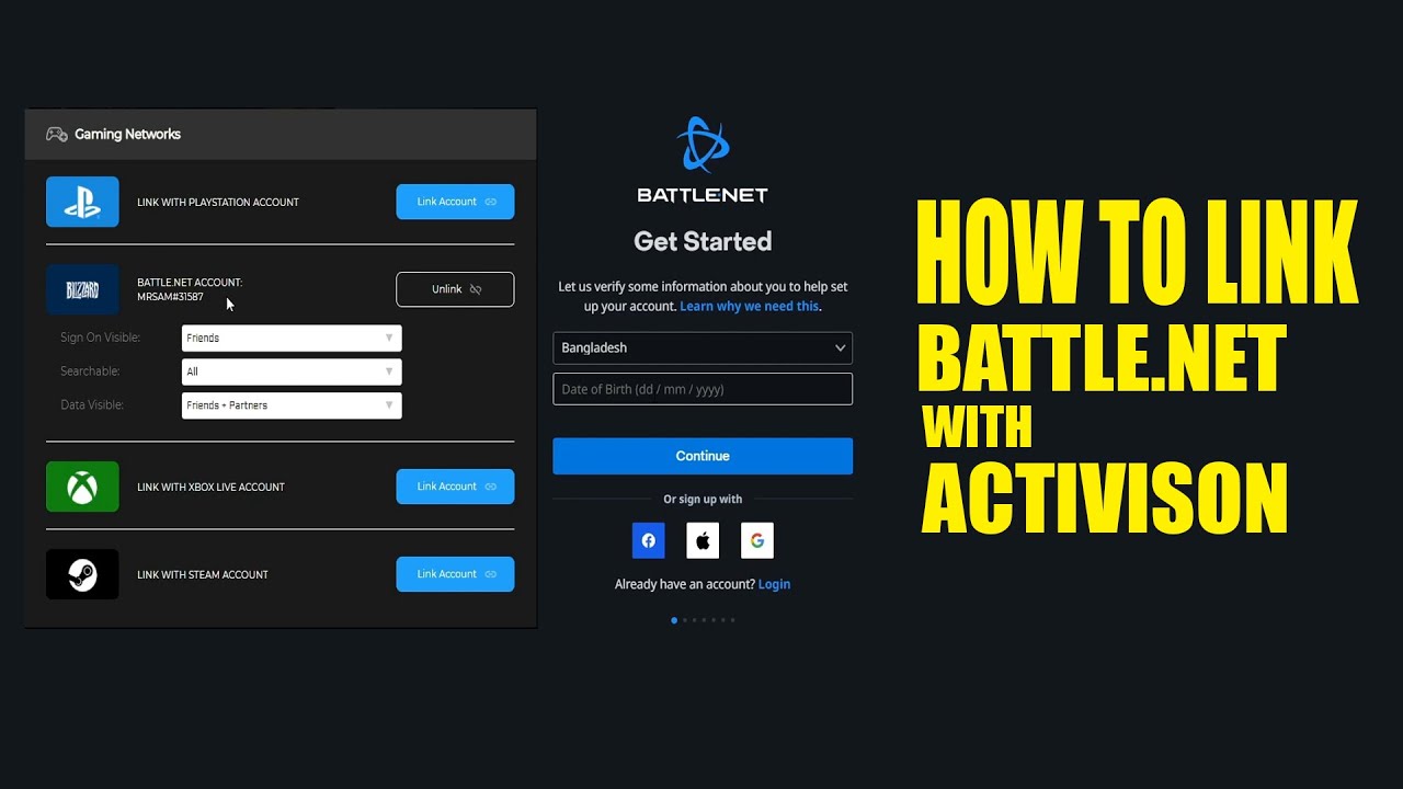 How to Link Battlenet Account With Activision Account  YouTube