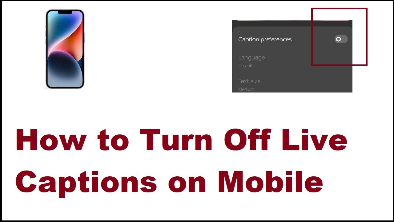 How to Turn Off Live Captions on Mobile  YouTube